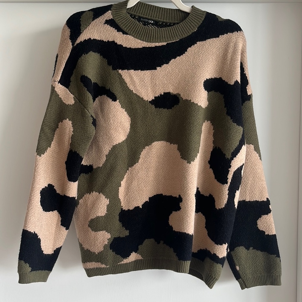 Boutique Camo Sweater